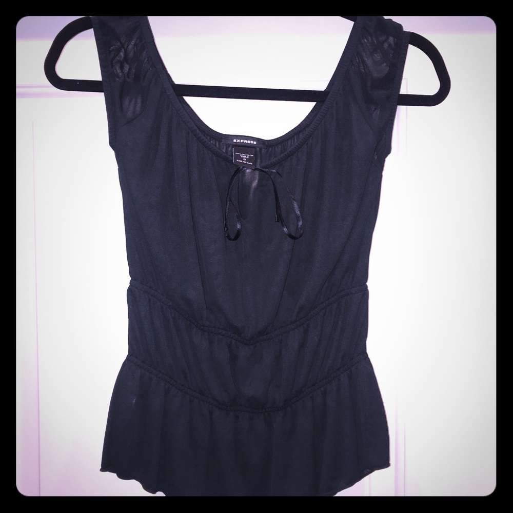 Express Black Sleeveless Top